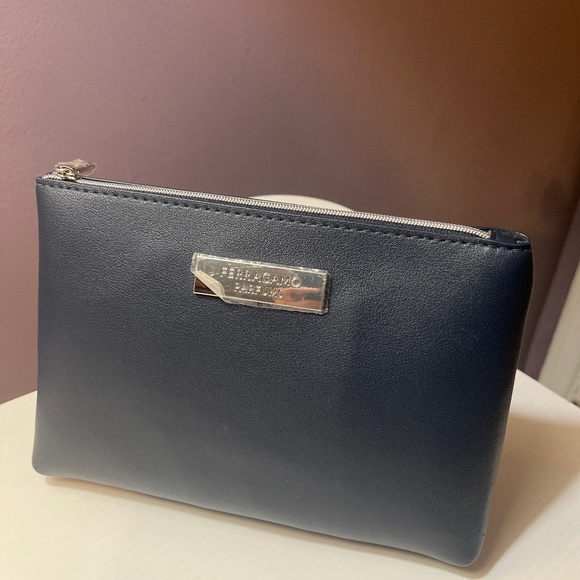 Salvatore Ferragamo Handbags - New Salvatore Ferragamo x Air India Navy Cosmetic Bag Case